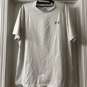 UA Men's White Dri Fit Tee